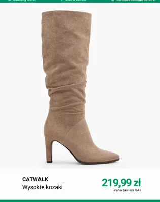 Wysokie kozaki Catwalk promocja w Deichmann