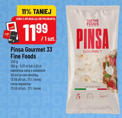 Pinsa Gourmet 33 Fine Foods promocja w POLOmarket