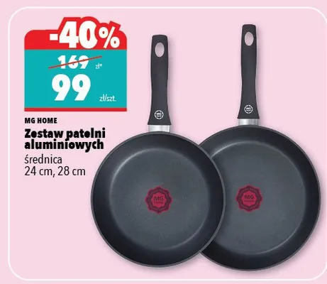 Zestaw patelni aluminiowych  promocja w Biedronka Home