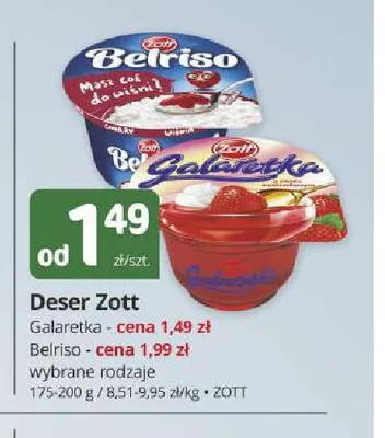 Deser Zott Galaretka promocja w Marketvita