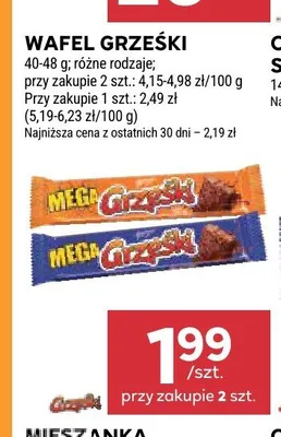 Wafel GRZEŚKI promocja w Stokrotka