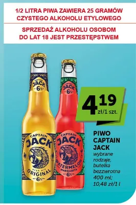 Piwo Captain Jack Original promocja w Euro Sklep