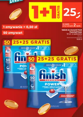 Tabletki do zmywarki Finish Powerball Power promocja w Dealz