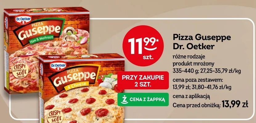 Pizza Guseppe Dr. Oetker 4 Cheese promocja w Żabka