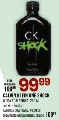 Woda toaletowa CALVIN KLEIN ONE SHOCK FOR HIM promocja w Drogerie Natura