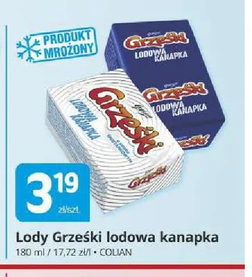 Lody Grześki lodowa kanapka promocja w Marketvita