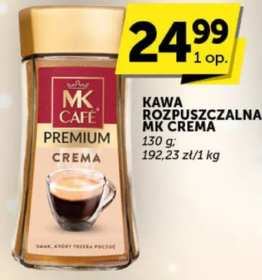 Kawa rozpuszczalna MK Cafe Crema promocja w Groszek