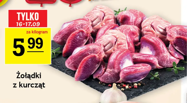Żołądki z kurcząt promocja w Gram Market