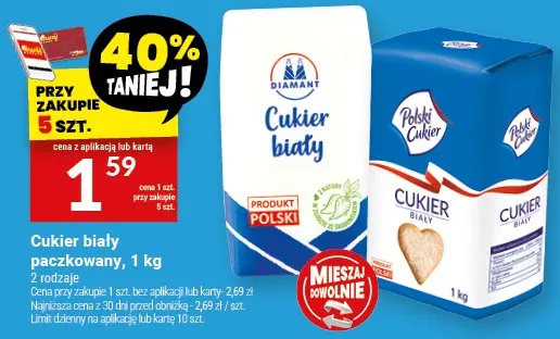 Cukier biały paczkowany promocja w Twój Market