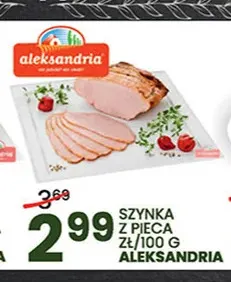 Szynka z pieca Aleksandria promocja w Wafelek
