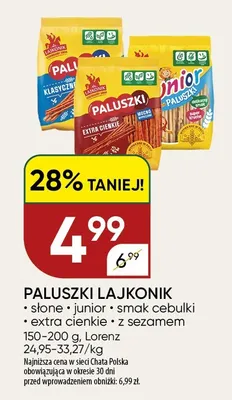 Paluszki Lajkonik smak cebulki promocja w Chata Polska