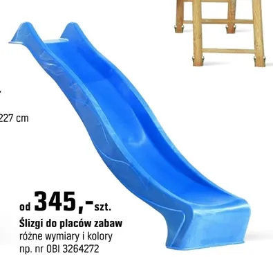 Ślizgi do placów zabaw promocja w OBI