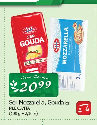 Ser Gouda Mlekovita promocja w CEZAR Delikatesy
