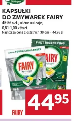 Kapsułki do zmywarek Fairy promocja w Stokrotka