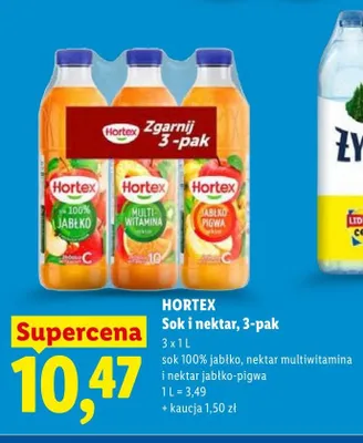 Sok i nektar Hortex 3-pak promocja w Lidl