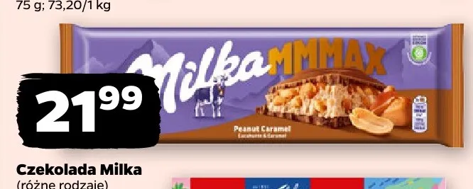 Czekolada Milka Peanut Caramel promocja w Netto