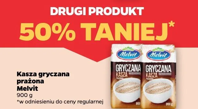 Kasza gryczana prażona promocja w Netto
