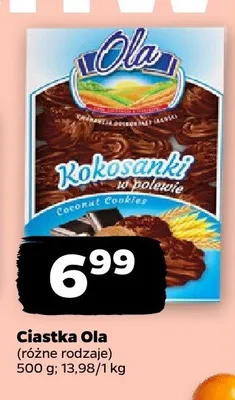 Ciastka Ola (różne rodzaje) promocja w Netto