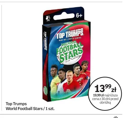 Gra karciana Top Trumps World Football Stars promocja w Empik
