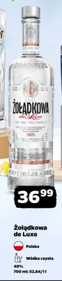Wódka czysta Żołądkowa de Luxe promocja w Netto