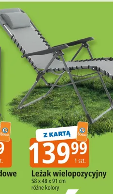 Leżak wielopozycyjny promocja w Leclerc