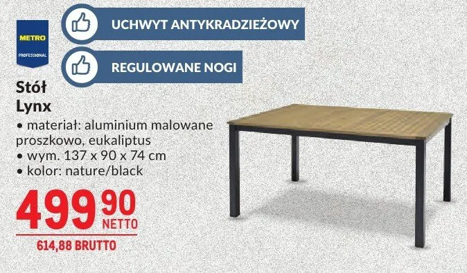 Stół Lynx promocja w Makro