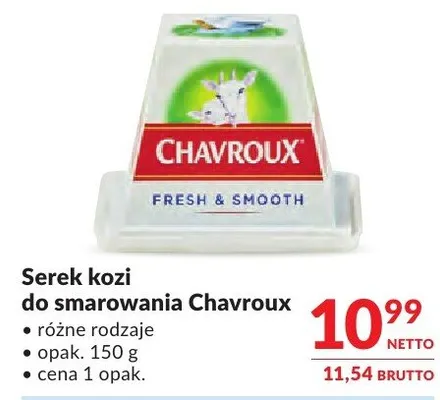 Serek kozi do smarowania Chavroux promocja w Makro