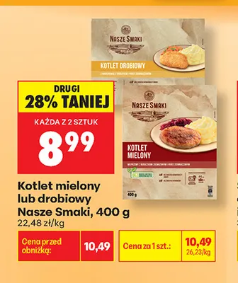 Kotlet mielony Nasze Smaki promocja w Biedronka