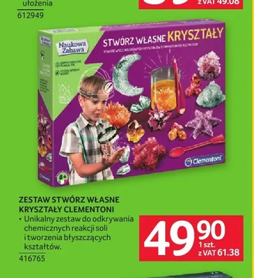 Zestaw Stwórz Własne Kryształy Clementoni promocja w Selgros