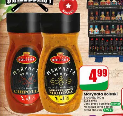 Marynata do mięs Roleski Musztardowo Miodowa promocja w Dino