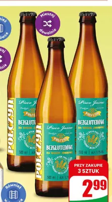 Piwo Połczyn bezglutenowe promocja w Dino