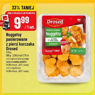 Nuggetsy panierowane z piersi kurczaka Drosed promocja w POLOmarket