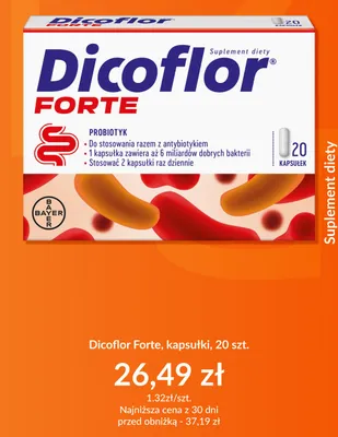 Suplement diety Dicoflor Forte kapsułki promocja w DOZ.PL