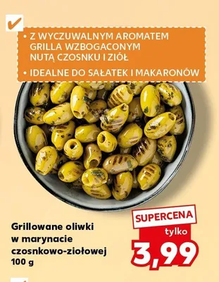 Grillowane oliwki w marynacie czosnkowo-ziołowej promocja w Kaufland