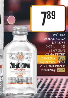 Wódka Żołądkowa de Luxe promocja w Dino