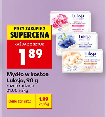 Mydło w kostce Luksja promocja w Biedronka