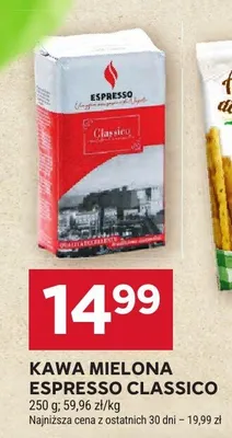 Kawa mielona Espresso Classico promocja w Stokrotka