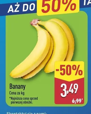 Banany promocja w Aldi