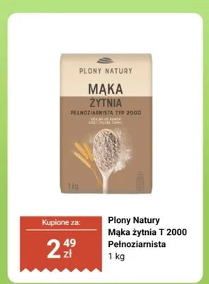 Mąka żytnia T 2000 pełnoziarnista promocja w Biedronka