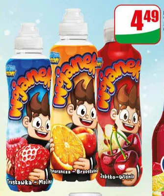 Napój niegazowany Wojanek Jabłko - Wiśnia promocja w Dino