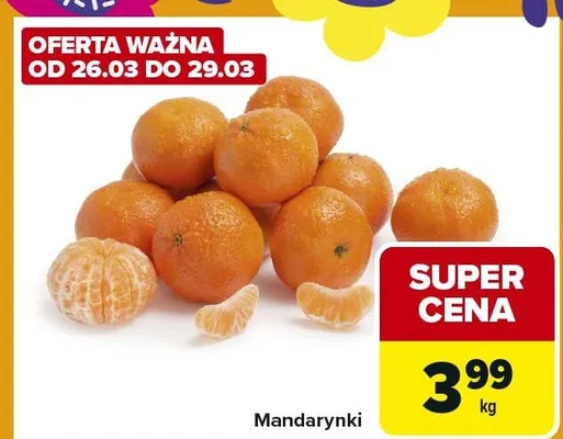 Mandarynki promocja w Carrefour Express