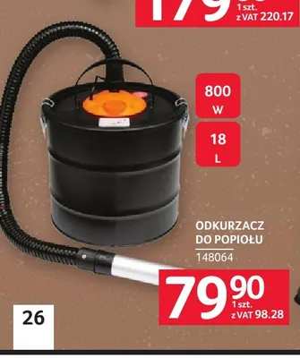 Odkurzacz do popiołu z funkcją dmuchawy promocja w Selgros