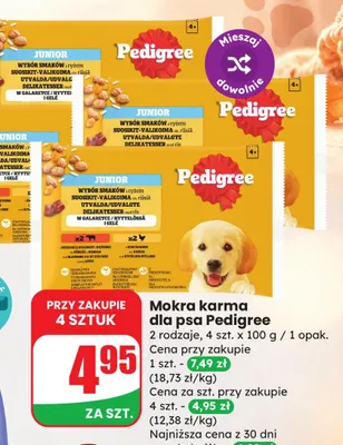 Mokra karma dla psa Pedigree 4-pak promocja w Dino