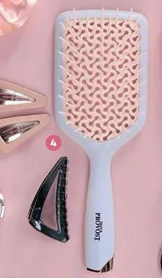 Szczotka do włosów z 2 spinkami i klamrą promocja w Biedronka