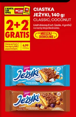 Ciastka Jeżyki Coconut promocja w Biedronka