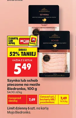 Schab pieczony na maśle Biedronka promocja w Biedronka