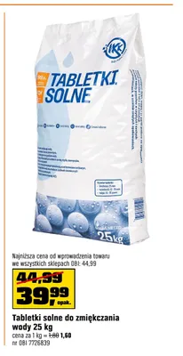 Tabletki solne do zmiękczania wody Ciech promocja w OBI