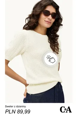 Sweter z dzianiny C & A promocja w C&A