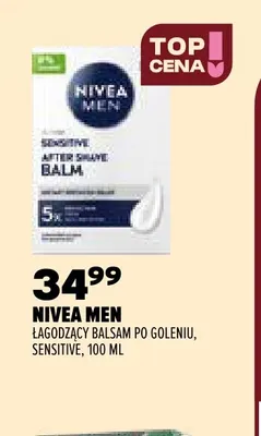 Łagodzący balsam po goleniu Sensitive Nivea Men promocja w Drogerie Natura