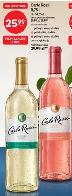 Wino półwytrawne, słodkie różne rodzaje promocja w Żabka